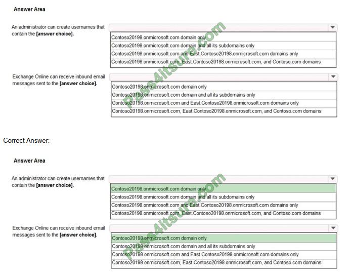 softwarexam ms-100 exam questions-q2-2